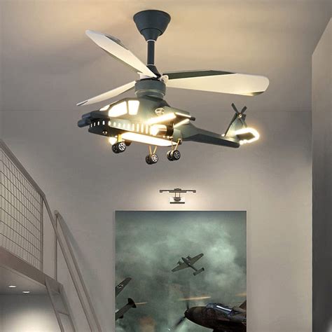 Helicopter Ceiling Fan with LED Lights and Remote– SearchFindOrder