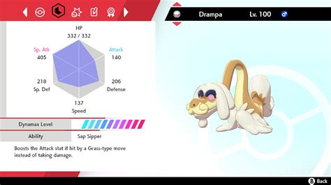 Pokemon Sword and Shield / Shiny Drampa / Level 100 / Battle - Etsy