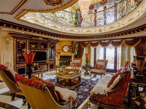 $38.8 Million Stunning Mansion in Los Angeles, California - Ornate Sitting Room | Luxury ...