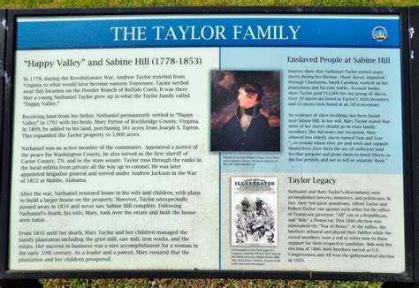 The Taylor Family Historical Marker