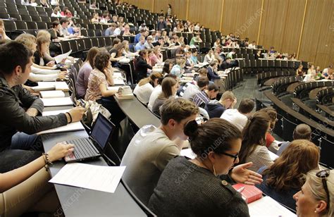 Students in a Lecture Hall - Stock Image - C027/3975 - Science Photo ...