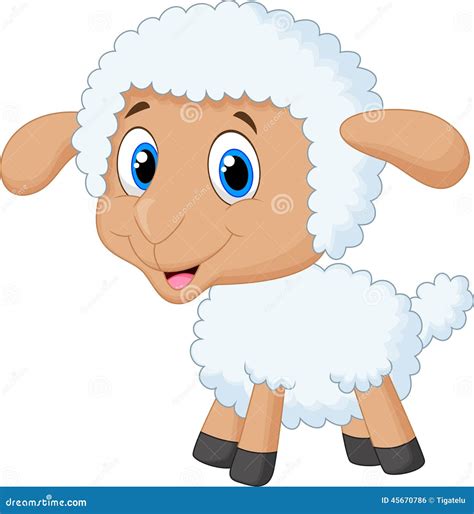 Baby Sheep's With Arabic Calligraphy For Eid-Al-Adha. Royalty-Free ...