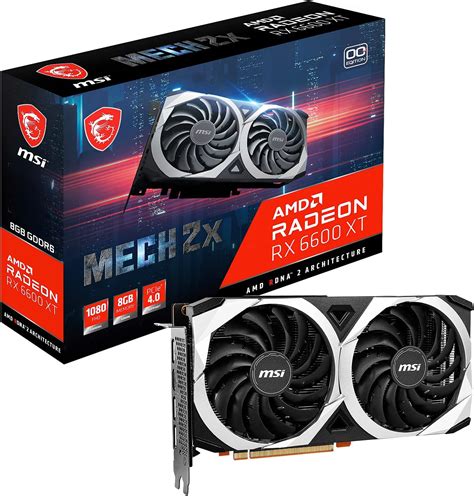 MSI Gaming AMD Radeon RX 6600 XT 128-bit 8GB GDDR6 DP/HDMI Dual Torx ...