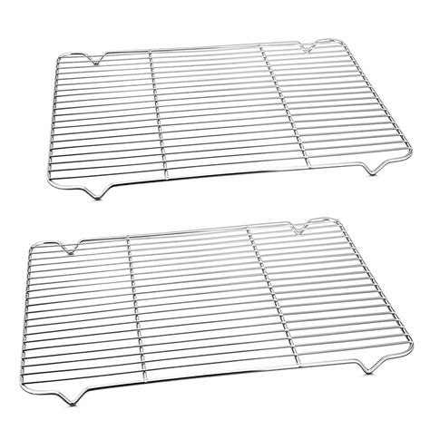 Buy P&P CHEF Baking Rack Cooking Rack Set of 2-16.6''x11.6 Stainless Steel Wire Cooling Drying ...