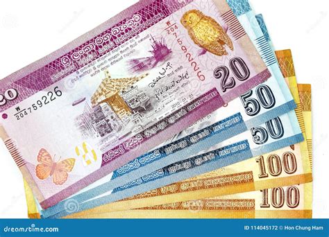 100 Sri Lankan Rupee Bank Note Closeup Stock Photography ...