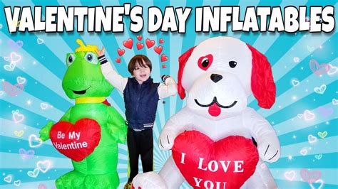 NEW Valentines Day INFLATABLES Frog Prince Big Heart Puppy Inflatable Yard Decorations 2019 ...