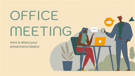 Office Meeting Google Slides theme and PPT template