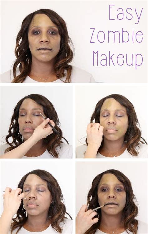 Classic, basic zombie makeup tutorial for the perfect Halloween costume look. Video and step by ...