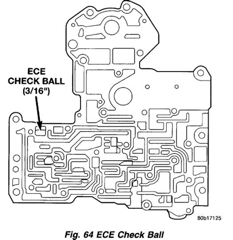 I need the check ball locations for a 47RE Transmission