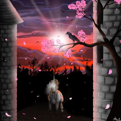 Castle With Unicorn by Raven-Daniela on DeviantArt