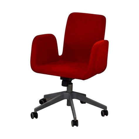 79% OFF - IKEA IKEA Patrik Red Rolling Desk Chair / Chairs