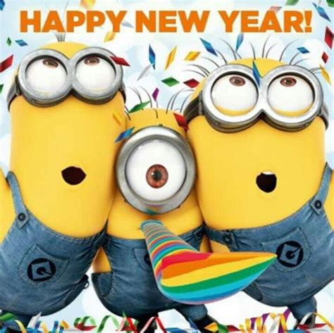 Pin by Sarah Hurwitz on THE MINIONS | Happy new year funny, Happy new year minions, Minions new year