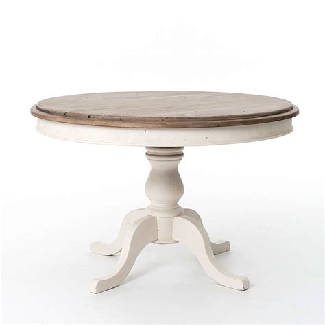 Cottage Round Pedestal Kitchen Table 47"-White | Mesas de comedor, Mesa ...