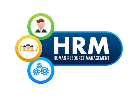 Premium Vector | HRM Human Resource Management icon label badge Vector stock illustration