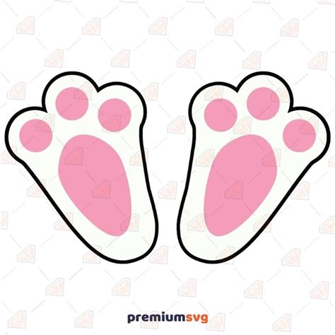 Pink Bunny Feet SVG Files, Rabbit Feet Clipart in 2024 | Osternest basteln, Basteln, Vorlagen