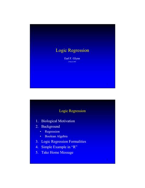 Logic Regression