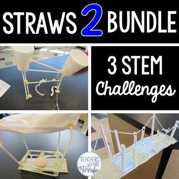 STEM Challenges Straws 2 Bundle | Stem activities challenges, Stem challenges, Stem activities