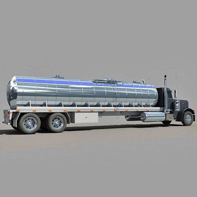 3D American Peterbilt Tanker Truck Model – 3D Horse