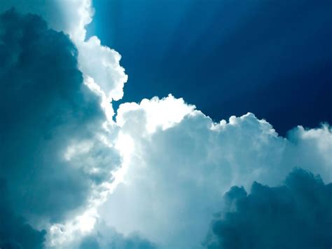 Fluffy Clouds HD Desktop Wallpaper Blue Sky Wallpaper, Cloud Wallpaper, Blue Wallpapers, Desktop ...