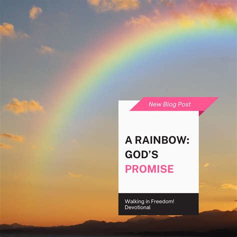 A Rainbow: God’s Promise – Embrace Freedom