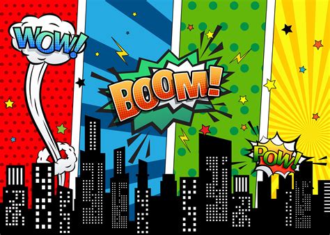 Digital Superhero Birthday Backdrop / Superhero Banner / | Superhero birthday party supplies ...