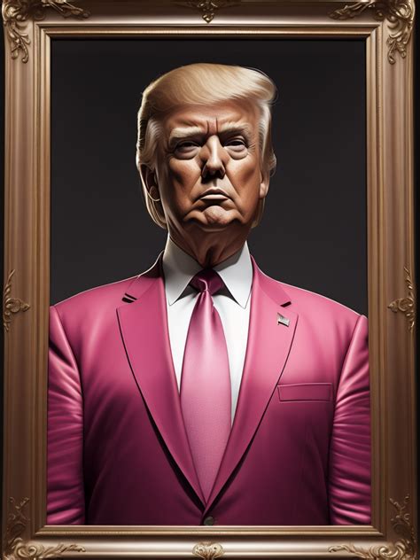 Premium Free ai Images | donald trump in pink suit