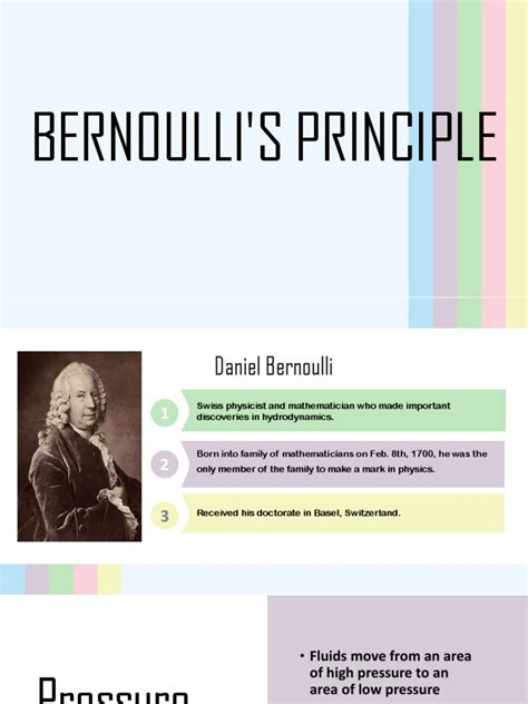 Bernoulli's Principle | PDF | Wing | Lift (Force)