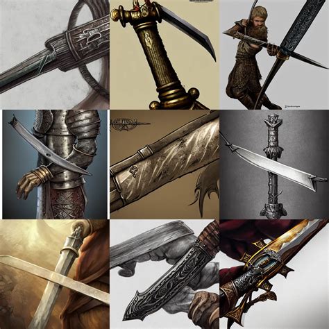 hand holding medieval sword, d & d, highly detailed, | Stable Diffusion | OpenArt