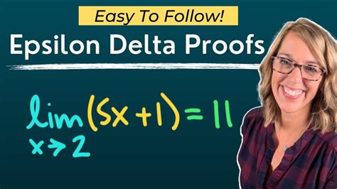 Epsilon Delta Proofs for Limits | Step By Step Tutorial + Examples - YouTube