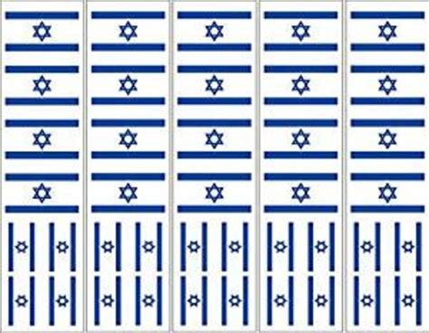 40 Removable Stickers: Israeli Flag Israel Party Favors - Etsy