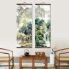 Four Seasons Chinese Landscape Canvas Wall Art With Solid Wood Scroll OutletTrends.com Free ...