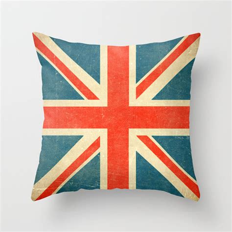 Union Jack Pillow Cover flag plush pillow by HappyPillowShop