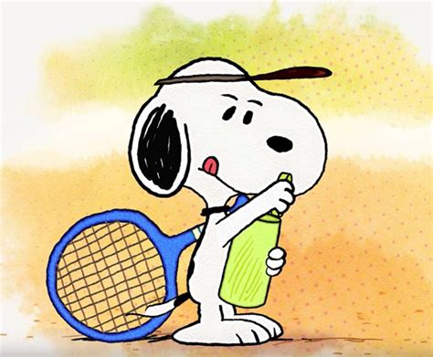 Pin by Caren @ CollectPeanuts.com on CollectPeanuts.com on Facebook | Snoopy, Tennis, Cartoon