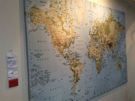 IKEA world map mural | Map murals, World map mural, Ikea world map