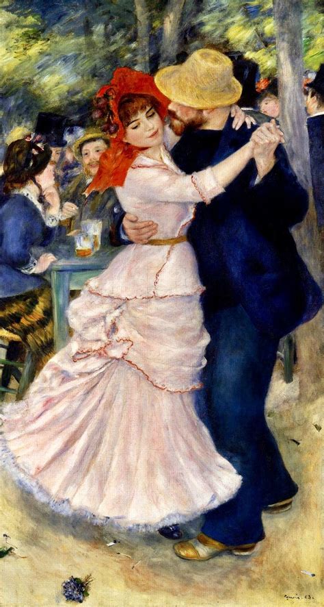 Pierre-Auguste Renoir: Dance at Bougival 1883 Oil on canvas, 182 x 98 cm Museum of Fine Arts ...