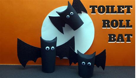 Halloween Crafts - Toilet Paper Roll Bat - Toilet Paper Roll Crafts