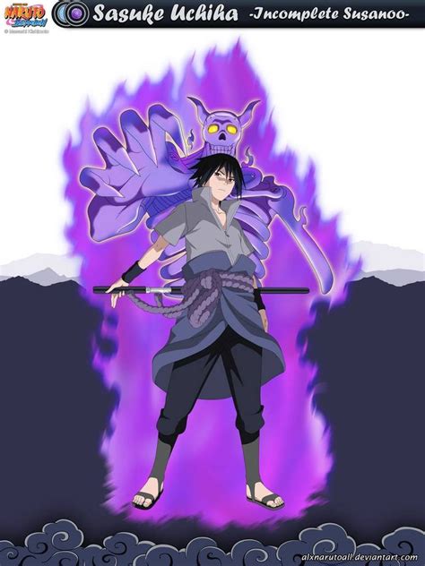 Sasuke Uchiha -Sasuke's incomplete Susanoo- by alxnarutoall on DeviantArt Sasuke Uchiha ...