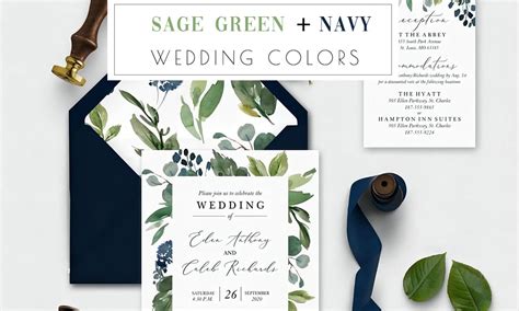 20 Sage Green and Navy Blue Wedding Colors & Ideas 2024