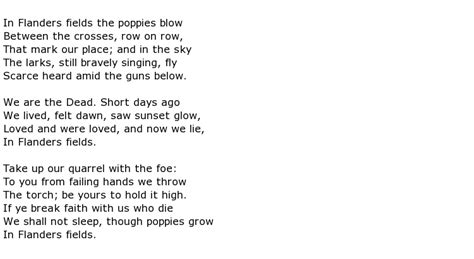 John McCrae Poems > My poetic side