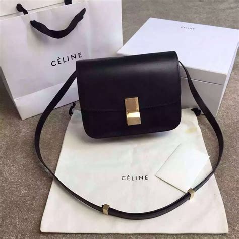 Celine Medium Classic Bag In Bicolour Box Black/Brown Fall 2015 | Bags ...