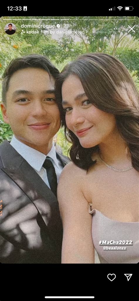 LOOK: Bea Alonzo Posts About Her ‘Gwapo’ Wedding Date Dominic Roque On IG Story