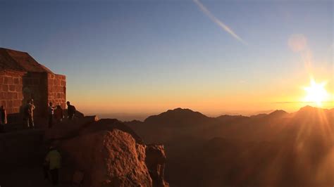 Sunrise On Mount Sinai (moses Mountain) Stock Footage SBV-304821023 - Storyblocks