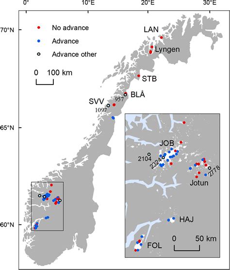 Glacier change in Norway since the 1960s – an overview of mass balance ...