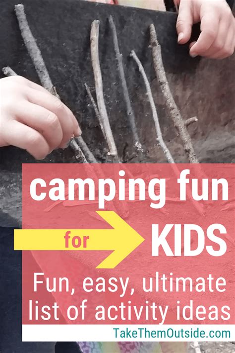 No more bored kids at the campsite with this list of fun and easy camping activities for ...