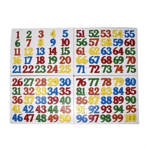 Number Puzzle 1 - 100 Early Learning Wooden Toy / Educational Toy — Explearn Toys