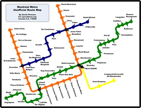 world.nycsubway.org: Montreal Metro Route Map