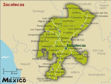 Rios De Zacatecas Mapa