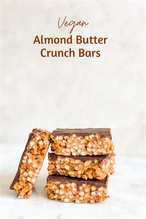 Almond Butter Crunch Bars - Living Well With Nic | Recipe | Crunch bar, Almond butter, Yummy ...