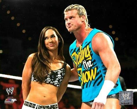 WWE DOLPH ZIGGLER AND AJ LEE OFFICIAL LICENSED 8X10 PHOTO AUTHENTIC ...