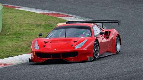 Ferrari 488 GT3 on Track - Start up, Fly by, Accelerations - YouTube